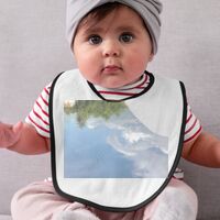Premium Contrast Trim Double Layer Sublimation Baby Bib Thumbnail