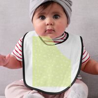 Premium Contrast Trim Double Layer Sublimation Baby Bib Thumbnail
